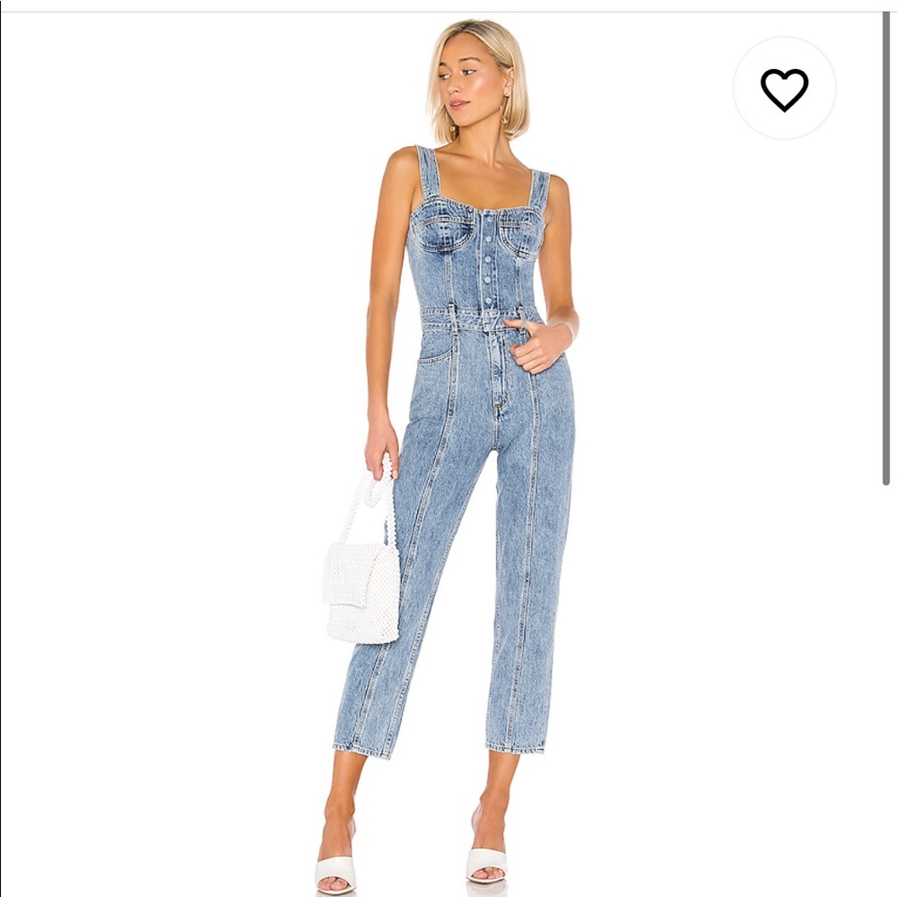 Agolde Ingrid All-in-One Bralette Jumpsuit Revolve